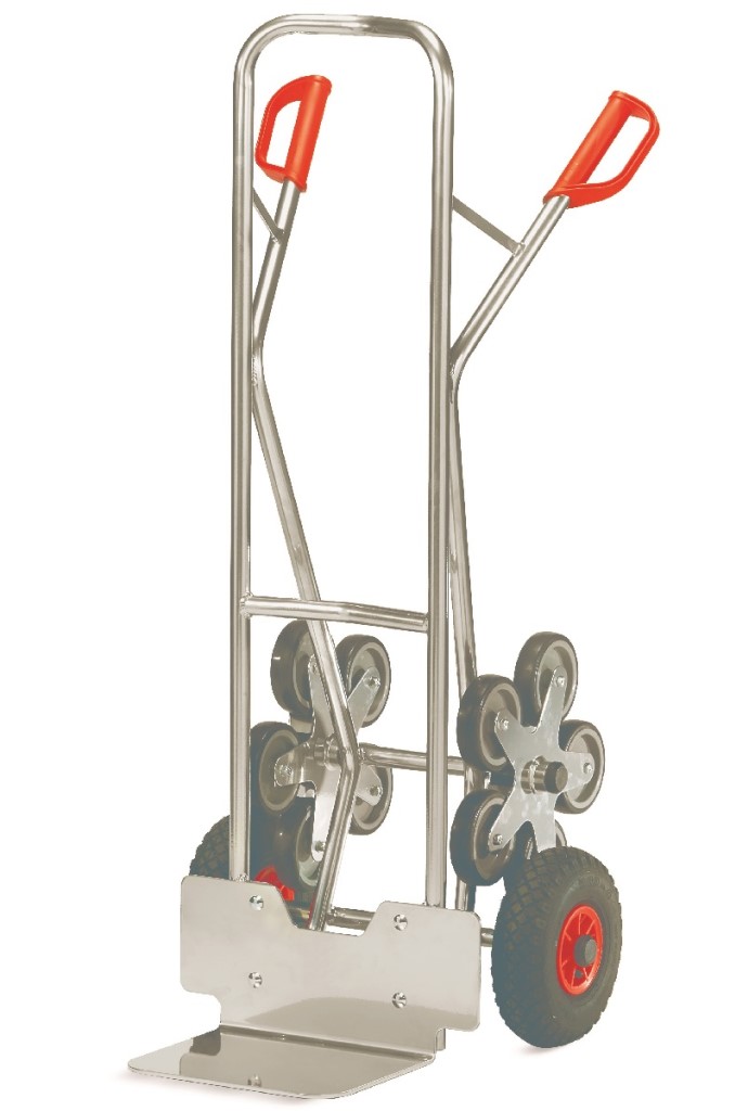 De aluminio para subir escaleras carretilla carro plegable Resistencia 100 kg mano Tranvía más rápido y fácil de transportar. 